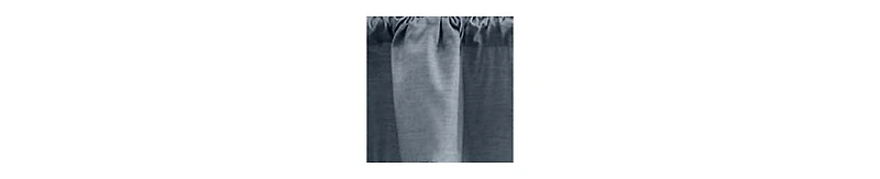 Ellis Curtain Lisa Solid Lined Scallop Valance 58" x 15" Dusty Blue