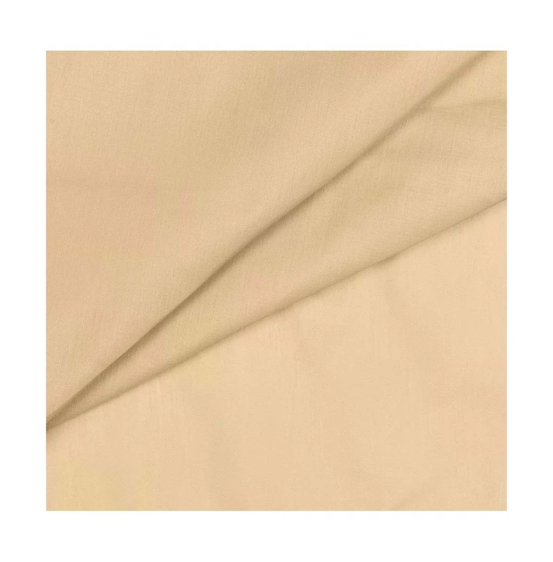 Ellis Stacey Solid Color Window 3" Rod Pocket High Quality Fabric Lined Swag Set 126"x63" Almond