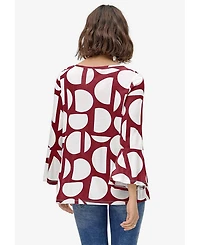 ellos Women's Bell Sleeve A-Line Knit Tunic