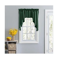 Ellis Curtain Stacey 3"Rod Pocket High Quality Fabric Solid Color Window Lined Swag Set 126"x63" Harvest