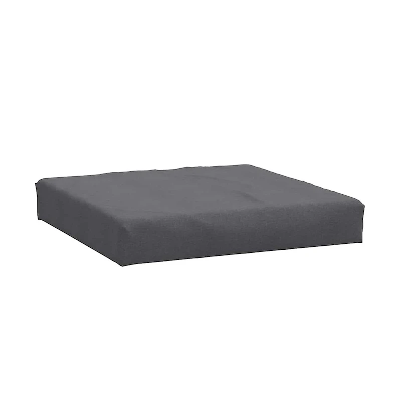 vidaXL Pallet Cushion Melange Anthracite Foam fiber and polyester