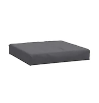 vidaXL Pallet Cushion Melange Anthracite Foam fiber and polyester