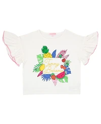 Tommy Bahama Girls 3 Piece Grpahic T-Shirt, Tank Top and Shorts Summer Set