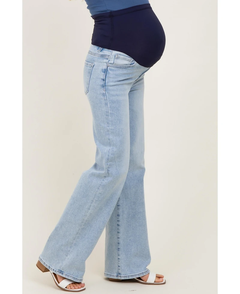 Pinkblush Maternity Medium high Rise wide leg 90's Jeans