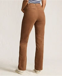 Lands' End Petite Corduroy High Rise Rail Straight Leg Pants