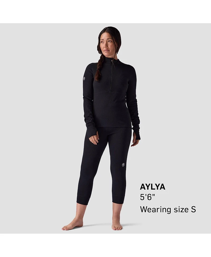 Backcountry Women's Cedars Rws Merino Mid-Wt Baselayer 3/4 Bottom Midweight Long Underwear Bottoms