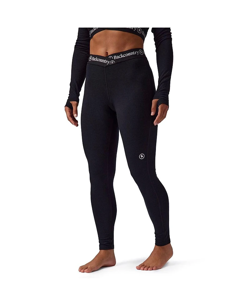 Backcountry Women's Cedars Rws Merino Lt-Wt Baselayer V-Waist Bottom Lightweight Long Underwear Bottoms