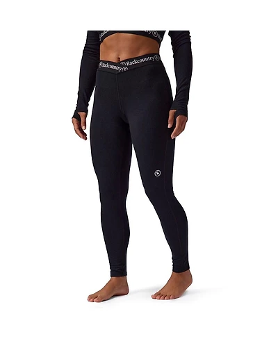 Backcountry Women's Cedars Rws Merino Lt-Wt Baselayer V-Waist Bottom Lightweight Long Underwear Bottoms