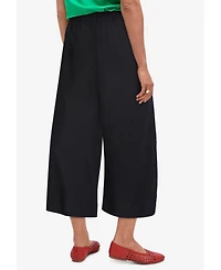 ellos Women's Wide-Leg Crop Pants