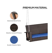 Cozy Patio Swing with Steel Frame for Durability