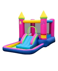 Sugift Inflatable Bounce House 4-in-1 Kids Princess-themed Bouncer Blow-up Bouncy Castle