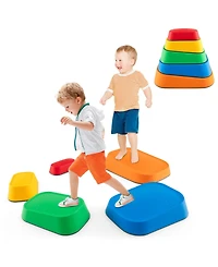 Stepping Stone for Kids 5Pcs Non-Slip Toddler River Stone Set
