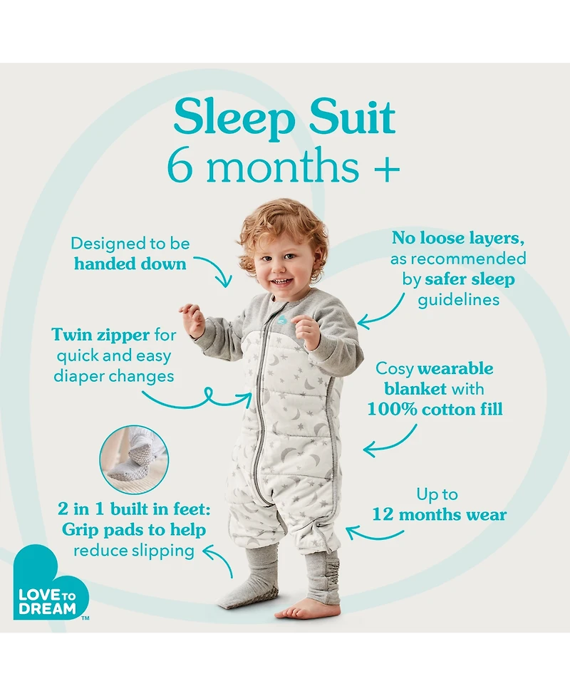Love To Dream Sleep Suit Warm - 2.5 Tog