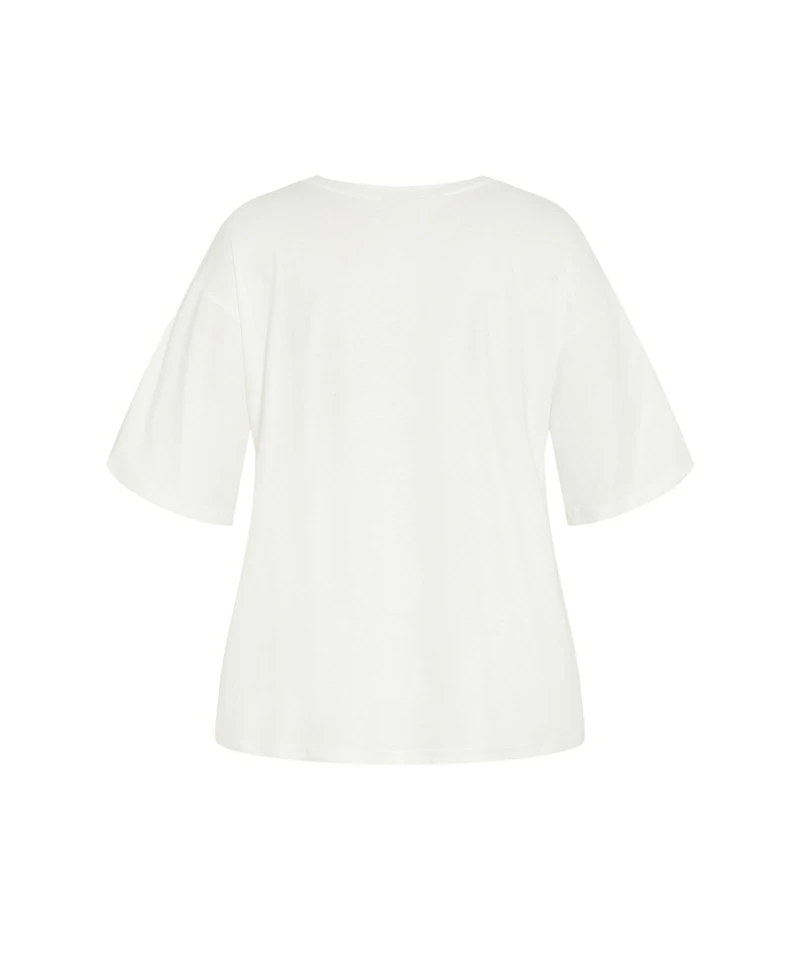 City Chic Women's Oversized Angels Tee