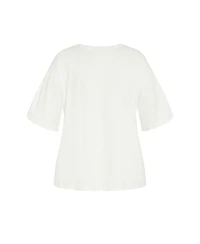 City Chic Women's Oversized Angels Tee