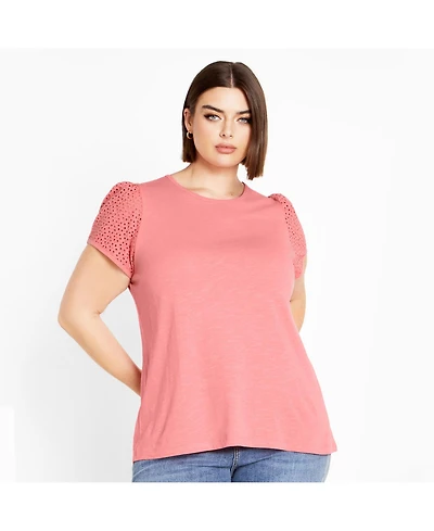 City Chic Plus Linny Top