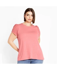 City Chic Plus Linny Top