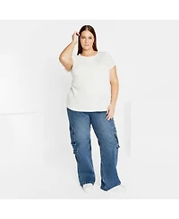 City Chic Plus Linny Top