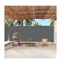 Retractable Side Awning Anthracite 86.6"x393.7"