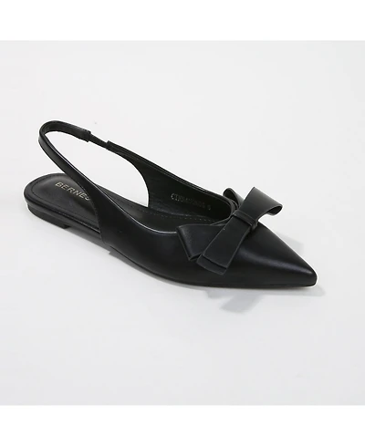 Berness Cinnamon Slingback Flats with Asymmetrical Bow