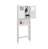 Slickblue Bathroom Cupboard with Double Doors and Extra Storage