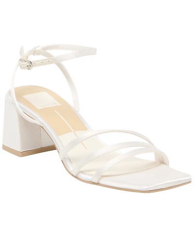 Dolce Vita Women's Ysabel Strappy Ankle Wrap Block Heel Dress Sandals