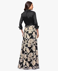 Betsy & Adam Women's Collared Long-Sleeve Shirt Dress