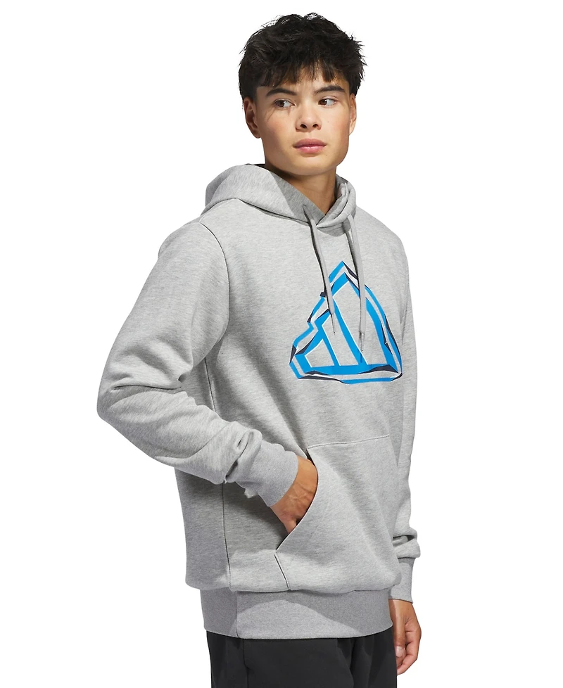 adidas Men's Graphic Big Logo Sportswear Hoodie