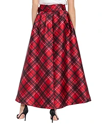 Muse Women's High-Low Plaid Pattern Skirt