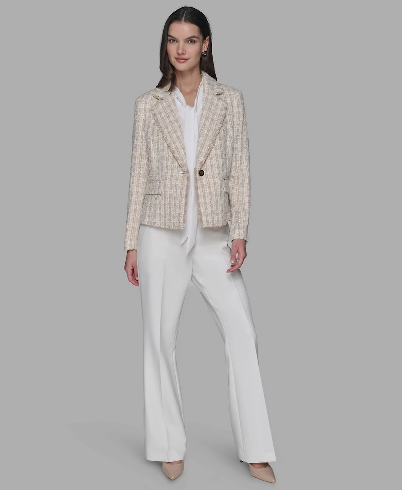 Karl Lagerfeld Paris Women's Single Button Jacket