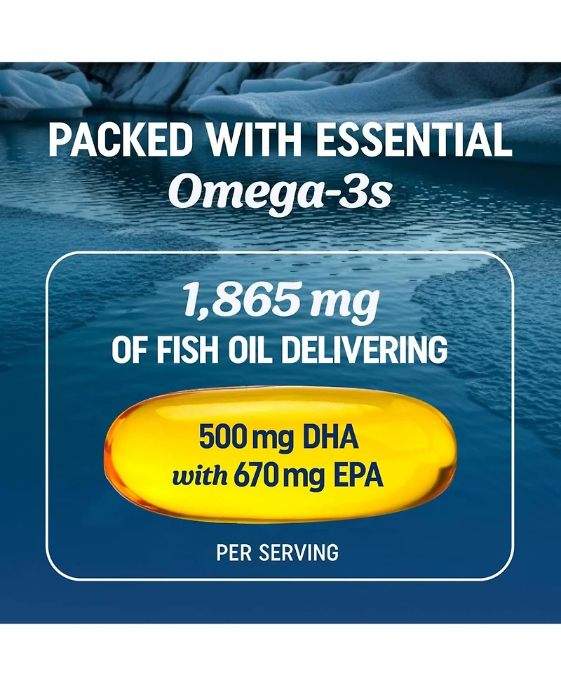 Mav Nutrition Fish Oil with CoQ10 Softgels, 60ct