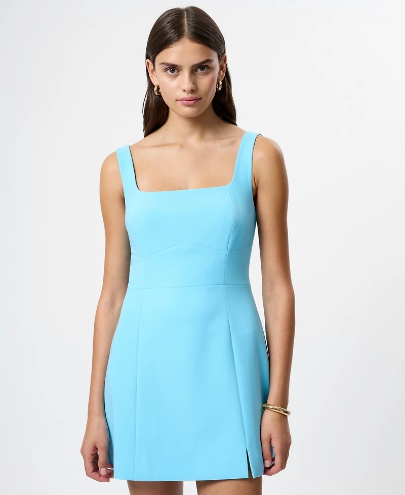 French Connection Women's Azra Slide Slit Sleeveless Mini Dress