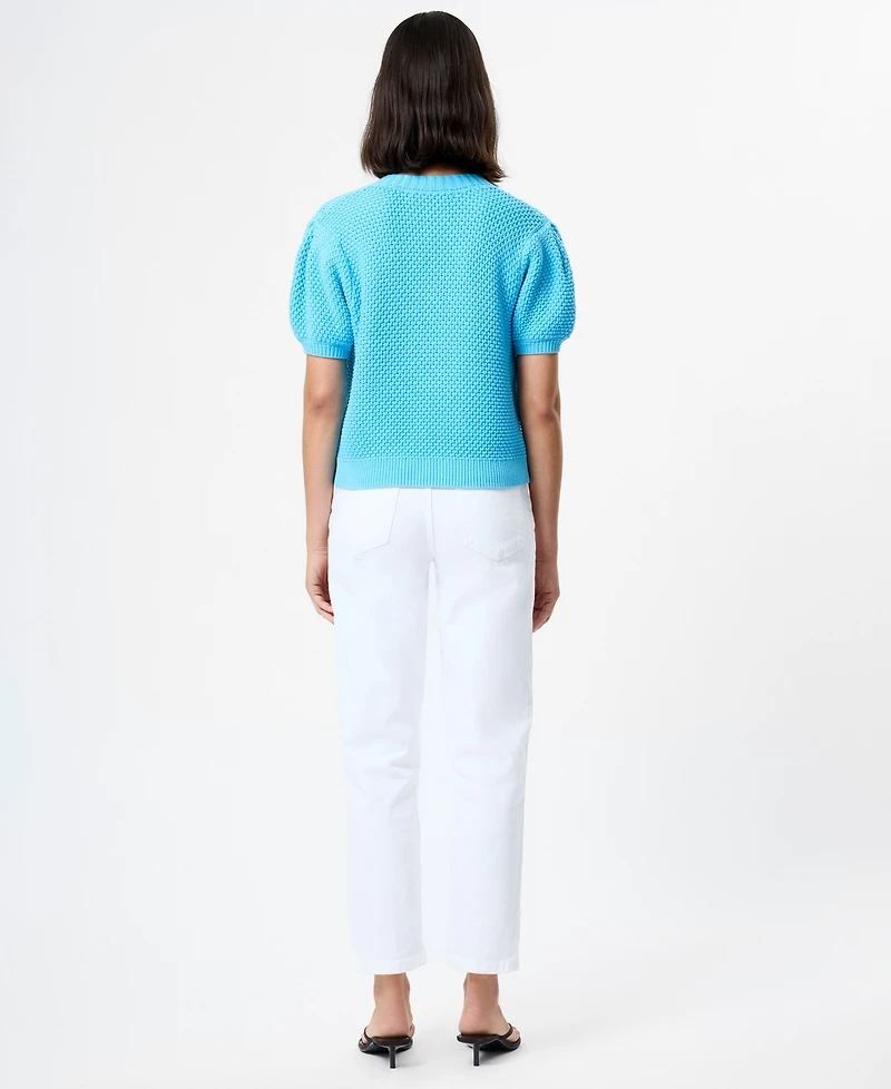 Fcuk Women's Remy Collared V-Neck Top