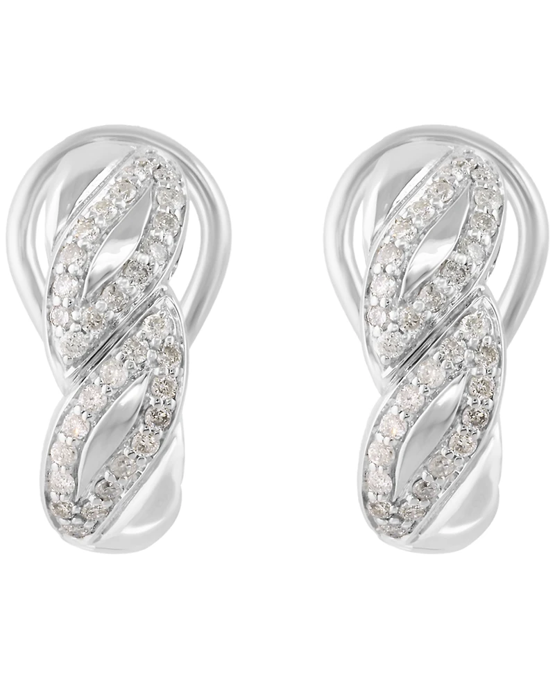 Effy Collection Diamond Earrings (3/8 ct. t.w.) in Sterling Silver