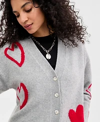 On 34th Women's Curved Hem Heart Cardigan, Macy's Exclusive