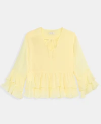 On 34th Women's Long Sleeve Chiffon Ruffle Blouse, Macy's Exclusive