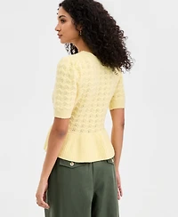 On 34th Women's Ruffle-Hem Sweater Top, Macy's Exclusive