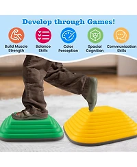 Sugift / 11 Pcs set, non-slip design / Kids Stepping Stone Set