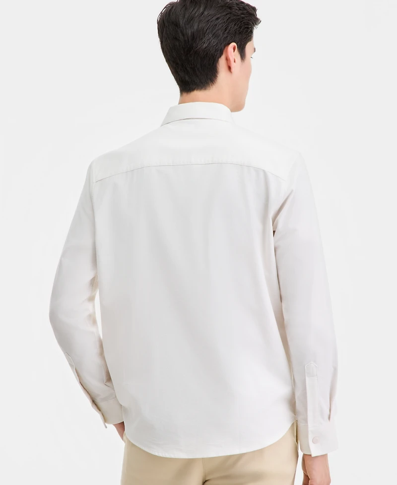 Alfani Men's Long-Sleeve Cotton Needle Corduroy Shirt, Macy's Exclusive