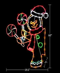 Puleo International 2' Gingerbread Window Decor