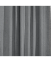 Thermaplus Commonwealth Ventura Tab Top Dressing Window Curtain Panel Pair - 52x63", Dark Grey