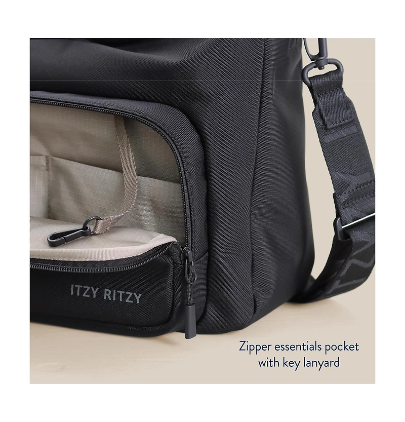 Itzy Ritzy Baby Belong Stroller Caddy Woven Chocolate