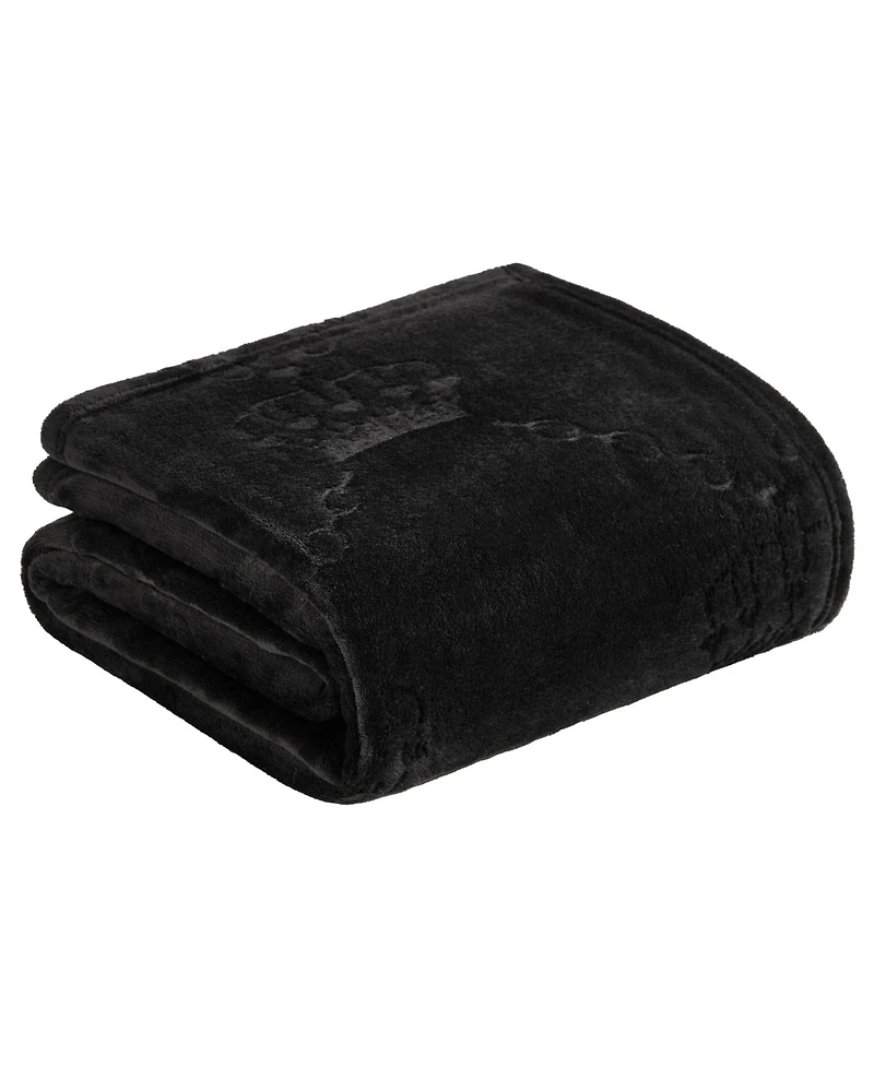 Juicy Couture Embossed Crown Throw, 50" x 70"