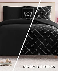 Juicy Couture Plush Reversible Trellis Link 3-Pc. Comforter Set, Twin/Twin Xl