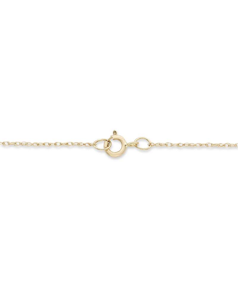 Macy's Diamond Pendant Necklace (1/4 ct. t.w.) in 14K Yellow Gold