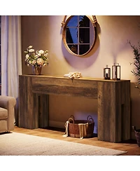 Tribesigns 71-Inch Long Console Table for Entryway, Farmhouse Sofa Console Behind Couch, Entry Table