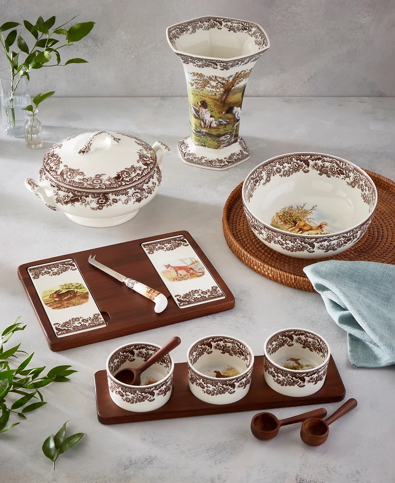 Spode Woodland 2-Pc. Cheese Board and Knife Set
