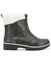 Jbu Women's Brynn Water Resistant Zip-Front Cozy Booties