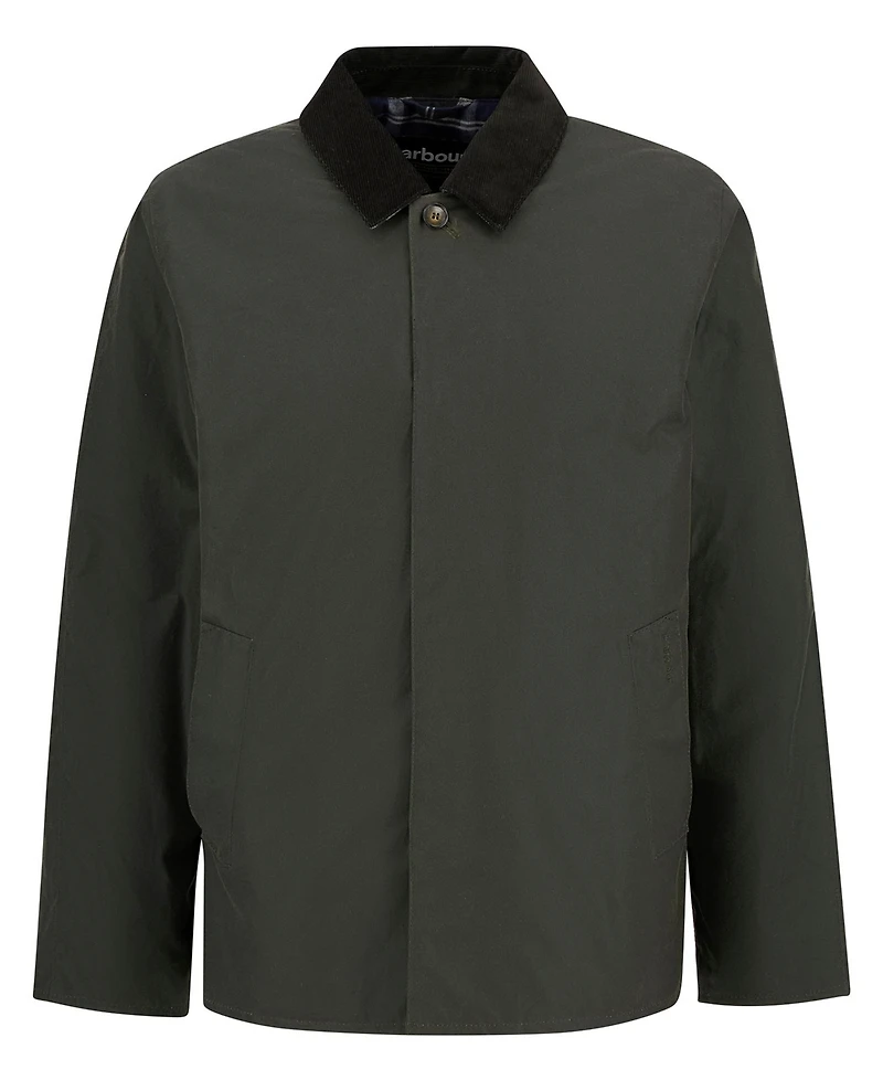 Barbour Men's Short Lorden Wax Mac Collar Jacket