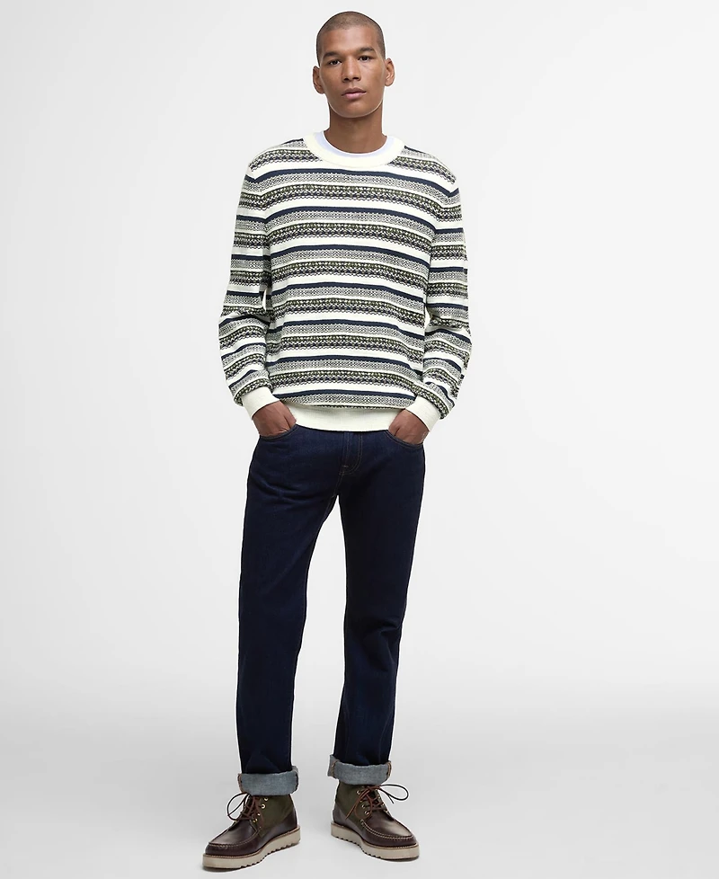 Barbour Men's Topcliffe Fairisle Crewneck Sweater